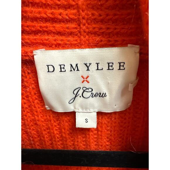 Women’s Demylee™ X J.Crew wool blend cardigan in Orange Size Small - Picture 5 of 6